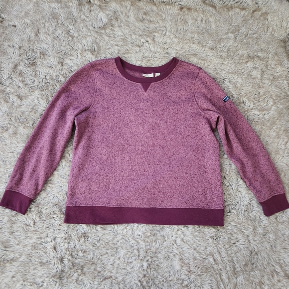 L.L. Bean Tops - L.L. Bean Women's Lightweight Sweater‎ Fleece Top Purple Women's Size Large